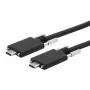 Cable EXSYS USB 3.2 Gen 2x1 Type-C con tornillos moleteados, 3,0 m, negro EX-K1592V-3.0