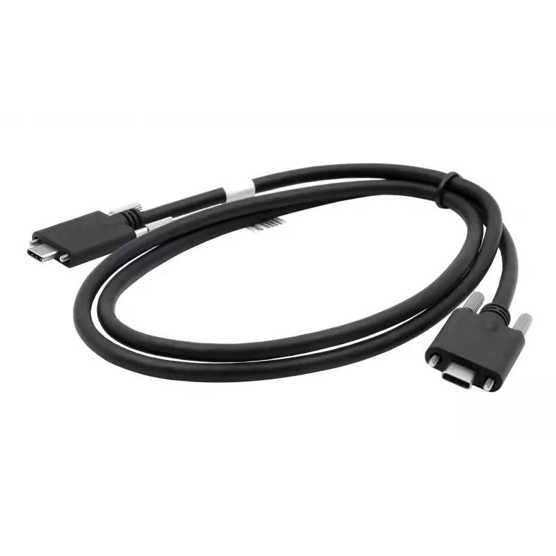 Cable EXSYS USB 3.2 Gen 2x1 Type-C con tornillos moleteados, 3,0 m, negro EX-K1592V-3.0