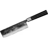 Set de 3 cuchillos de cocina SAMURA SP5-0220, hojas de acero inoxidable AUS-8, mangos de ABS negros, cuchillo pelador, multiusos y de cocina