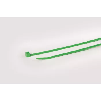 Bridas verdes de poliamida HellermannTyton T50R, 200 mm x 4,6 mm, pack de 100 111-04801