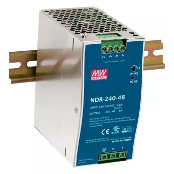 EXSYS Meanwell fuente de alimentación para carril DIN 240W 48V/5A - NDR-240-48 (EX-6976)