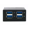 EXSYS USB 3.2 Gen1 hub metálico de 4 puertos con protección ESD de 15KV (EX-11240HMS)