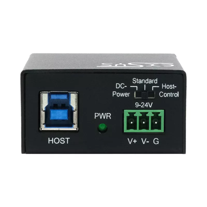 EXSYS USB 3.2 Gen1 hub metálico de 4 puertos con protección ESD de 15KV (EX-11240HMS)