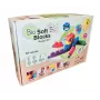 Gerardo's Toys bloques blandos con ruedas, 33 piezas (25 bloques + 8 ruedas)
