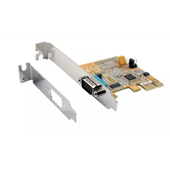 EXSYS EX-44081 tarjeta PCIe serie RS-232 de 1 puerto, ASIX AX99100, Low Profile