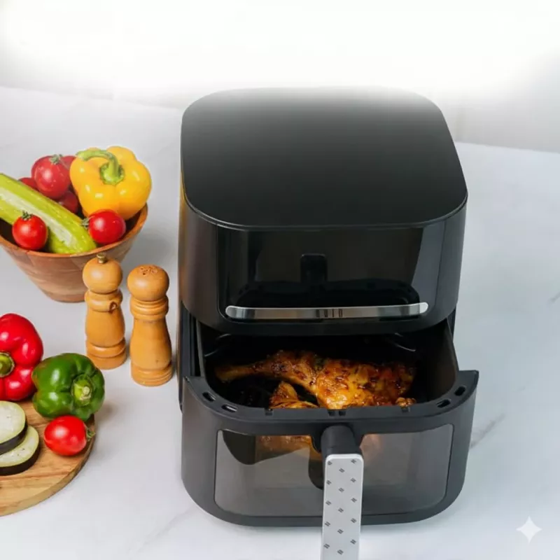 QUIN YJ-6505ADV freidora de aire digital 6,5L negra