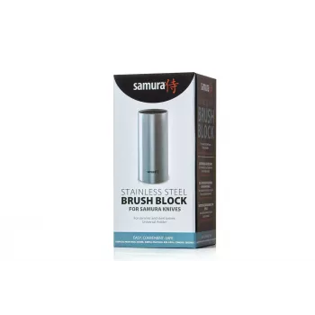 SAMURA KBM-100 bloque de cuchillos magnético, bambú, de doble cara, capacidad para hasta 10 cuchillos