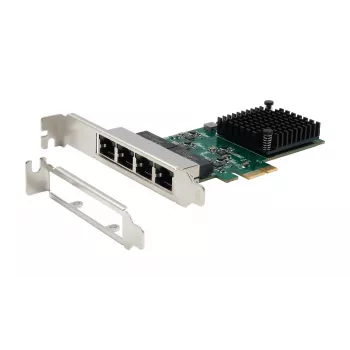 EXSYS EX-60104 tarjeta PCIe x1 Quad 1 Gigabit Ethernet (Realtek RTL8111H)