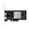 EXSYS EX-60202 tarjeta PCIe x4 Dual 1 Gigabit Ethernet, chipset Intel I350-AM2, 2x RJ45, incluye pestaña Low Profile