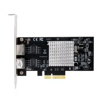 EXSYS EX-60202 tarjeta PCIe x4 Dual 1 Gigabit Ethernet, chipset Intel I350-AM2, 2x RJ45, incluye pestaña Low Profile