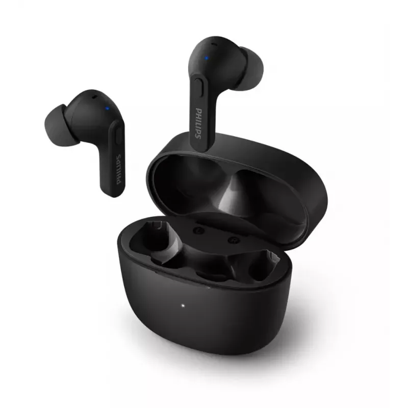 PHILIPS TAT2206BK/00 auriculares True Wireless in-ear con estuche de carga, negros
