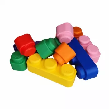 Gerardo's Toys GT3105 set de bloques blandos, 42 piezas, espuma EVA, multicolor, para niños a partir de 12 meses