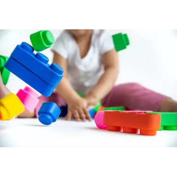 Gerardo's Toys GT3105 set de bloques blandos, 42 piezas, espuma EVA, multicolor, para niños a partir de 12 meses