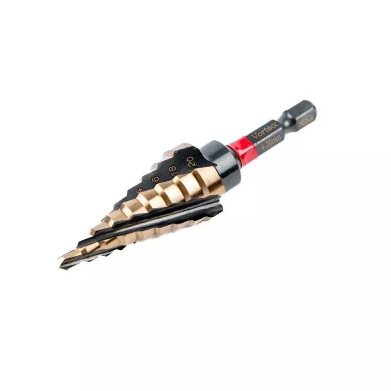 C.K T3016 SET set de brocas escalonadas HSS-Co 4-12 mm, 4-20 mm, 6-32 mm (3 unidades)