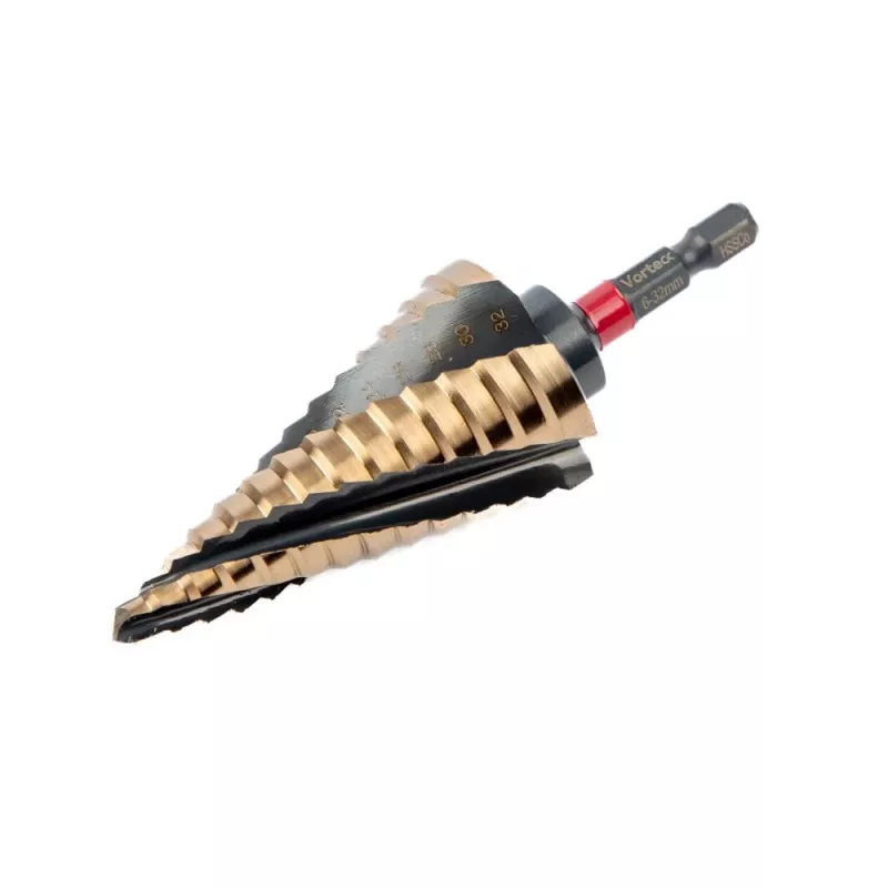 C.K T3016 SET set de brocas escalonadas HSS-Co 4-12 mm, 4-20 mm, 6-32 mm (3 unidades)