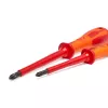 C.K T49146 Dextro VDE juego de destornilladores Modulo, 2 piezas, hojas Modulo tamaño 1 y 2, VDE 1000 V aislados