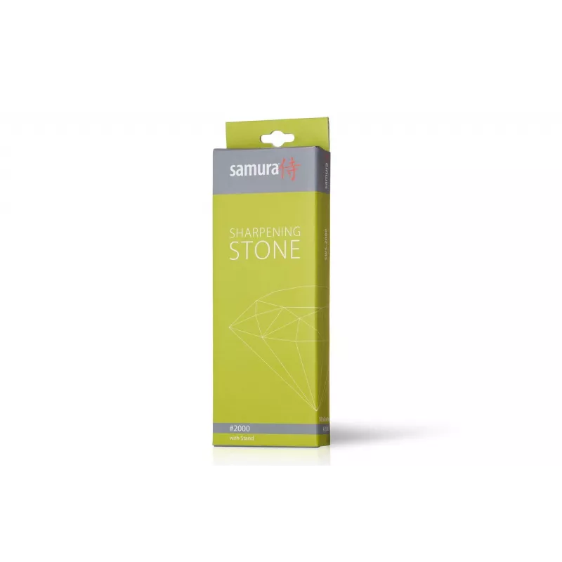 SAMURA SWS-2000 piedra de agua de doble cara para afilar cuchillos de cocina, grano 1000/3000, con base de silicona antideslizante
