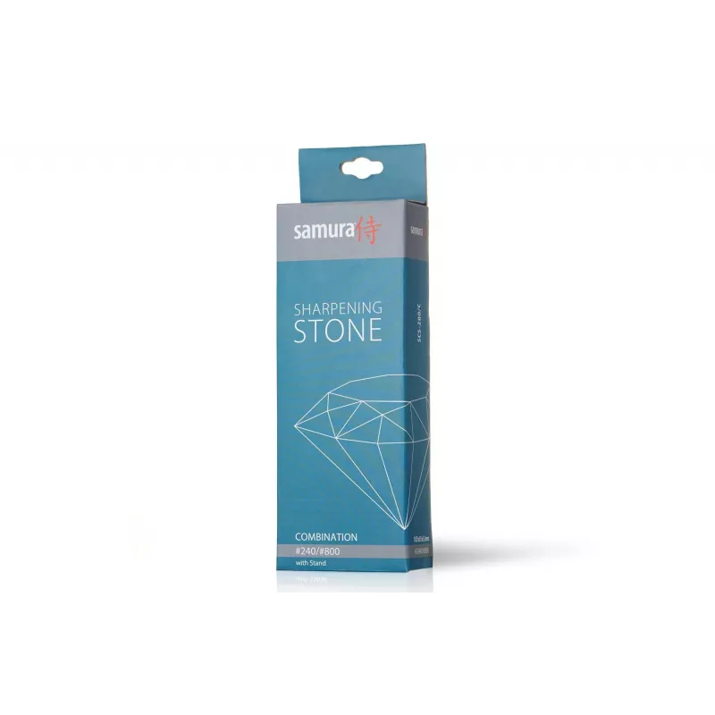 SAMURA SCS-280/C piedra de afilar de agua de doble cara, grano #2000/#5000, corindón, con base antideslizante