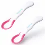 Kidsme cucharas para bebé con indicador de temperatura, lavanda, pack de 2, 6+ meses