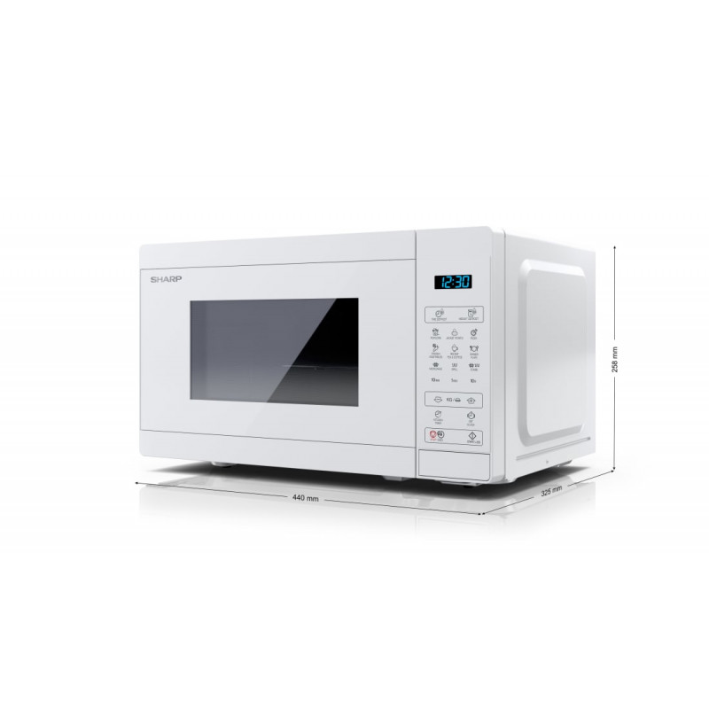 Sharp YC-MG02E-C microondas combinado 2 en 1 con grill, 20 L, 800 W, crema