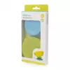 KIDSME base antideslizante de succión Stay-in-Place para sujetar cuencos, biberones y vasos, pack de 2, Sky & Lime