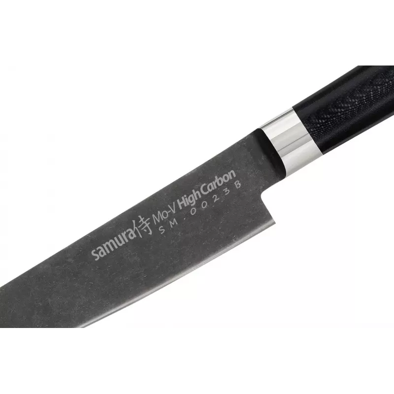SAMURA cuchillo multiusos Harakiri 150 mm Stonewash AUS-8 Full Tang