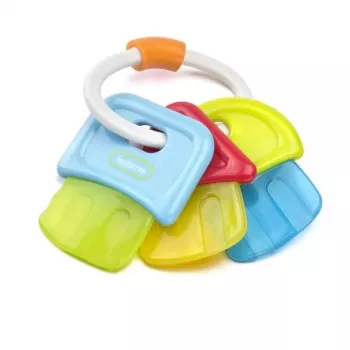 Kidsme mordedor con agua y múltiples texturas en forma de llave, 3M+