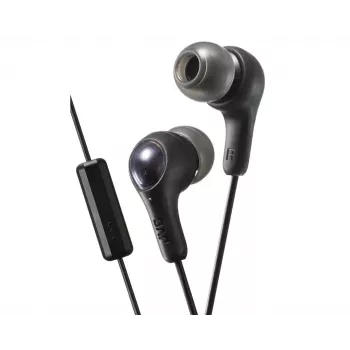 JVC auriculares con micrófono, negros