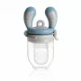 Kidsme Food Feeder Medium Azure – mordedor de silicona para bebé de fruta y verdura, 4m+