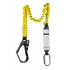 C.K Tools T8008 arnés anticaídas con amortiguador, 2m, pernera única, mosquetón de acero y gancho de andamio, EN 354/355/362