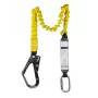 C.K Tools T8008 arnés anticaídas con amortiguador, 2m, pernera única, mosquetón de acero y gancho de andamio, EN 354/355/362