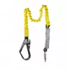 C.K Tools T8008 arnés anticaídas con amortiguador, 2m, pernera única, mosquetón de acero y gancho de andamio, EN 354/355/362