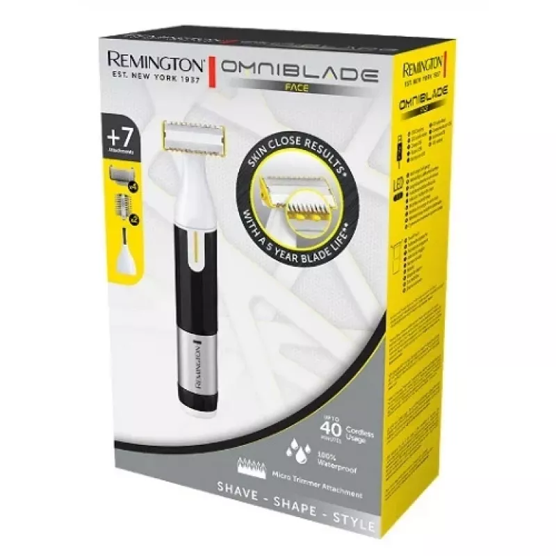 Remington Omniblade maquinilla de afeitar inalámbrica, plata/negro