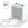 Honeywell DC515SP2L timbre inalámbrico con gong de enchufe y pulsador, 150 m de alcance, 6 melodías, blanco