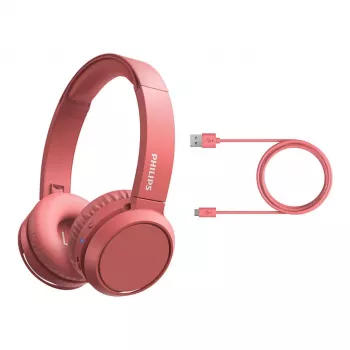 Philips TAH4205RD/00 auriculares Bluetooth on-ear, rojo