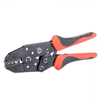 C.K Tools T3697A Alicates de crimpar de trinquete para terminales sin aislar 1-10 mm²