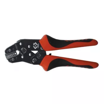 C.K Tools T3692A Alicates de crimpar de trinquete para terminales de cable 0,14-2,5 mm² (AWG 26-14)
