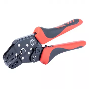 C.K Tools T3692A Alicates de crimpar de trinquete para terminales de cable 0,14-2,5 mm² (AWG 26-14)