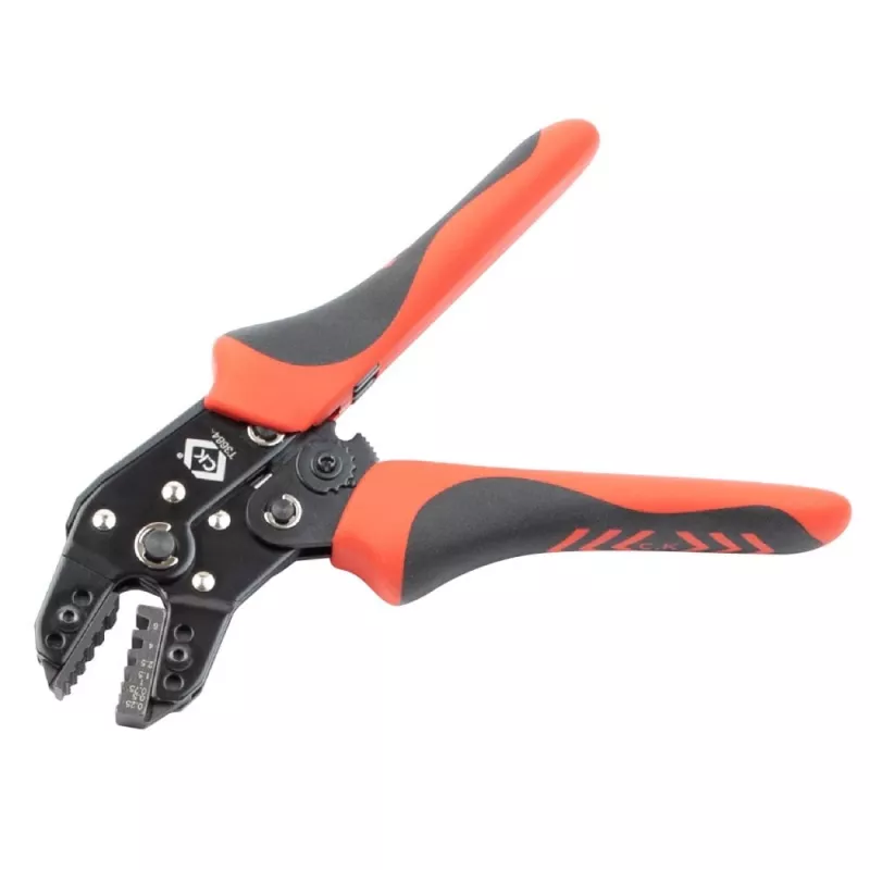 C.K Tools T3684 Alicates de crimpar automáticos para terminales de cable 0,25-6 mm² (AWG 23-10)