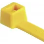 HellermannTyton T50R Bridas, poliamida 6.6, amarillo, 200 mm x 4,6 mm, pack de 100 111-04805