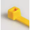 HellermannTyton T50R Bridas, poliamida 6.6, amarillo, 200 mm x 4,6 mm, pack de 100 111-04805