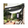 LUMIO Lámpara matamoscas, 1,2 W, 230 V, cobertura 30 m², luz UV, rejilla eléctrica, negra