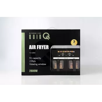 QUIN 9L Freidora de aire digital 1800W negra