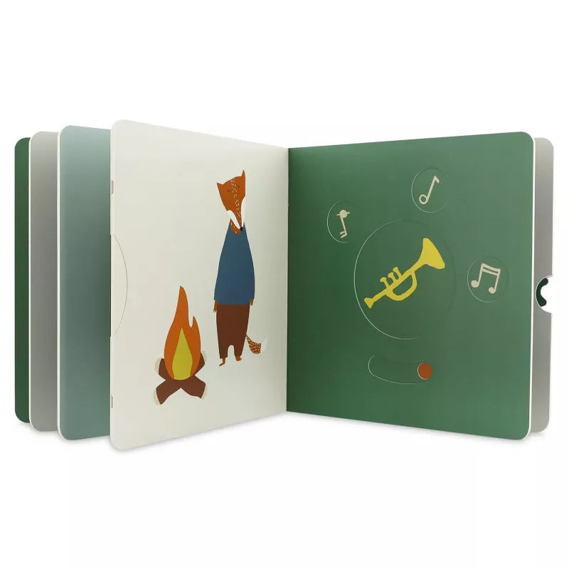 Trixie Mr. Fox libro de actividades para bebé con elementos móviles, 12m+