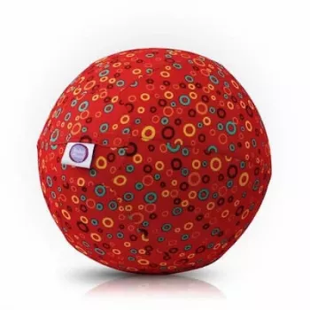 BUBA BLOON Bubabloon globo de látex con funda de tela, círculos rojo