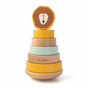 Trixie pirámide de madera para encajar león juguete, 12m+