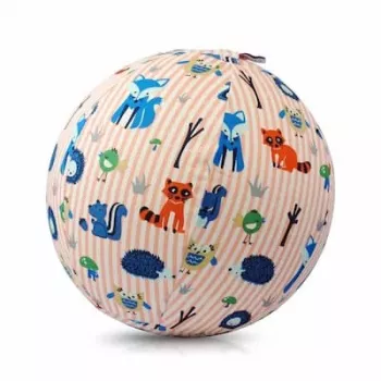 BUBA BLOON Bubabloon globo de látex con funda de tela, Animal Stripes rosa