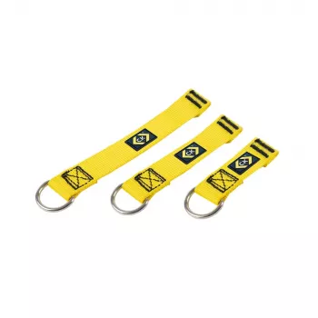 C.K Tools T8004 set de cables de seguridad para herramientas con anilla D 100/150/200 mm, pack de 3
