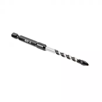 C.K Tools T3115 060 broca para azulejos de 6 mm con punta de carburo de tungsteno, 105 mm de longitud, vástago hexagonal de 1/4