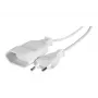 CUC Exertis Connect 573722 cable de extensión para interiores, 1 toma de CA, 1,8 m, blanco